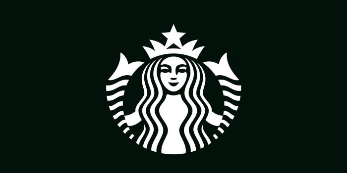 1366x768 wallpaper for desktop, laptop | ax30-starbucks-logo-dark-bw