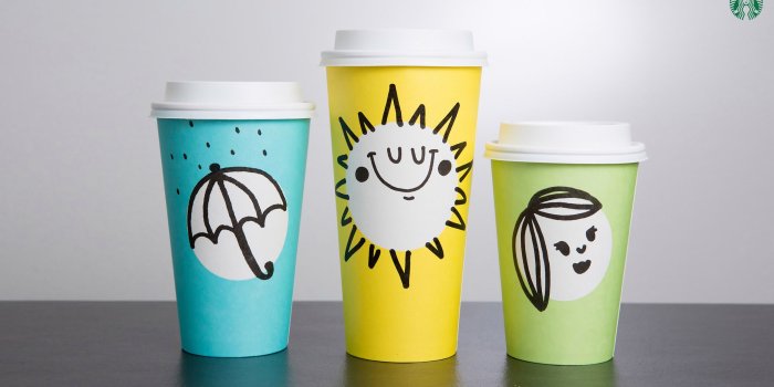 2560x1440 Cute Starbucks Wallpaper with Limited Edition Cup Design - HD