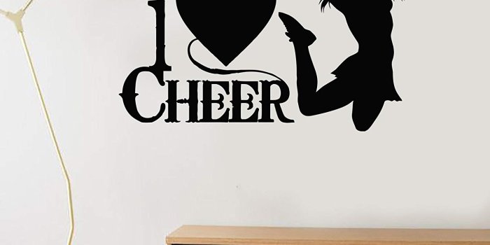 1349x1500 Amazon.com: Large Vinyl Wall Decal Cheerleaders Quote Sports Fan