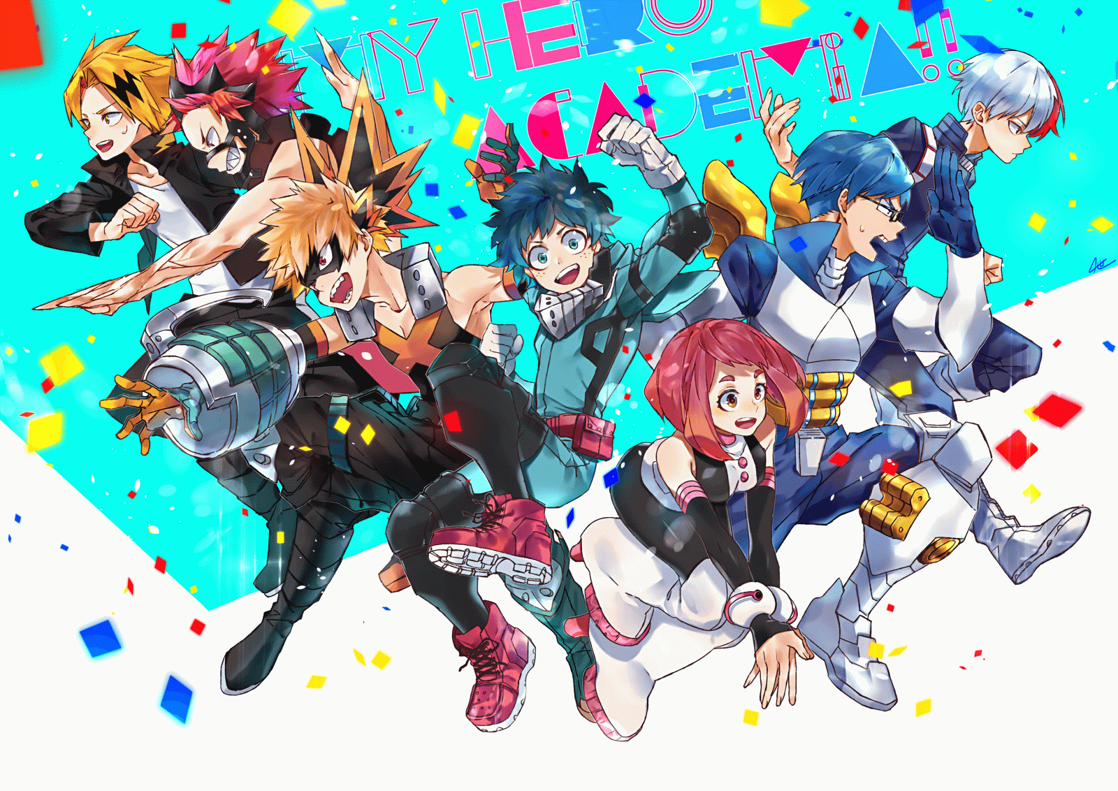 3000x2124 5060279 Ochaco Uraraka, Denki Kaminari, Katsuki Bakugou, Eijiro