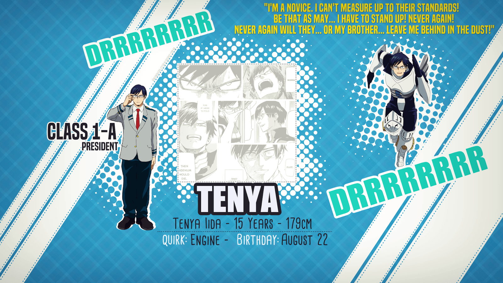 1600x899 Boku no Hero Star: Wallpaper Tenya Iida