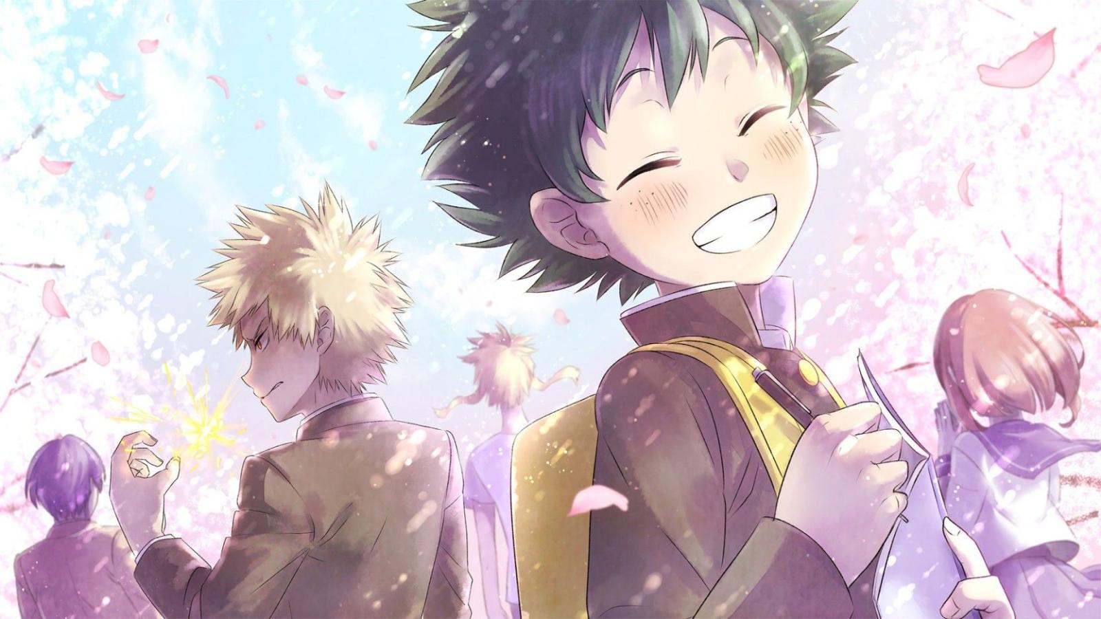1664x936 Athah Anime My Hero Academia Katsuki Bakugou Izuku Midoriya Ochako