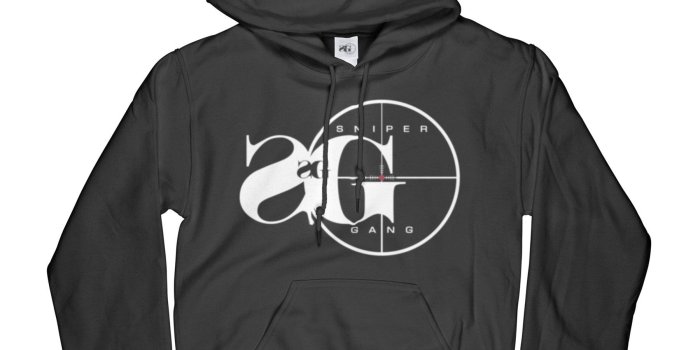 1800x1800 Hoodie: Sniper Gang Logo BLK