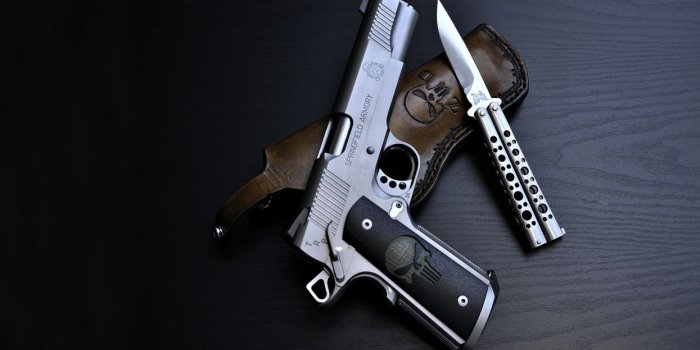 1245x700 Pistol knife Weapon gang police army military springfield armory