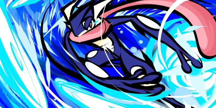 1332x850 Photo Wallpaper Water, Pokemon, Frog, Greninja - Greninja Water
