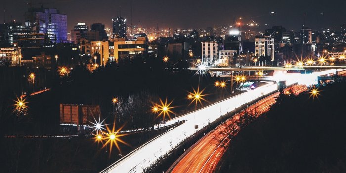 2160x3840 Download wallpaper 2160x3840 iran, night city, road, city lights