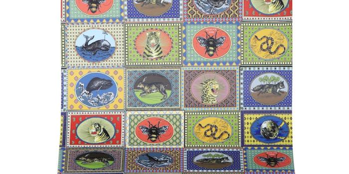 962x1088 Tiger Cards Printed Wallpaper - Gucci | mytheresa