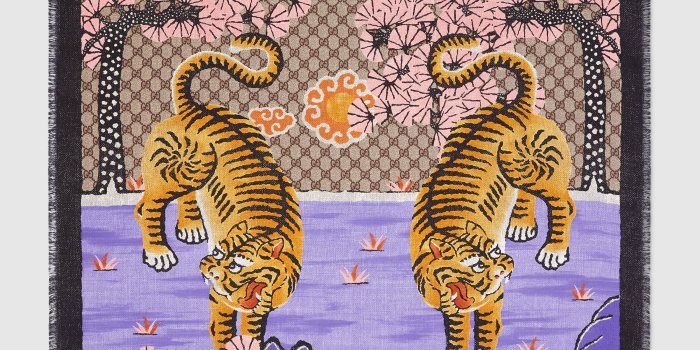 2400x2400 Women's Purple Bengal Silk Scarf