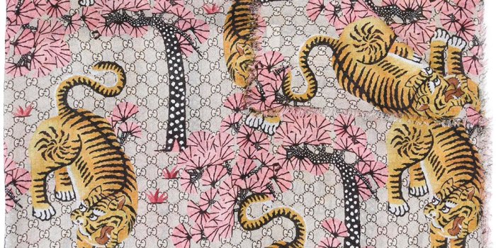 1000x1334 gucci bolsos baratas, Gucci Fular Estampado Bengal 5465 Mujer