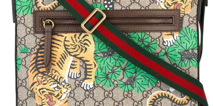 1000x1334 gucci outlet online real, Gucci Bolso Messenger Con Estampado Bengal