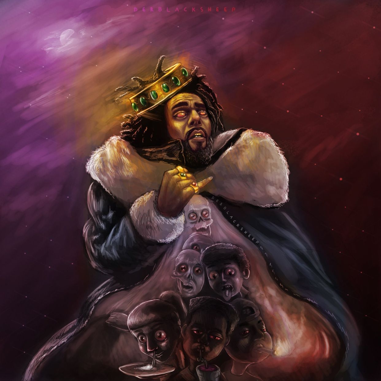 1242x1242 Artist: DerBlackSheep Instagram.com/derblacksheep | Black Art