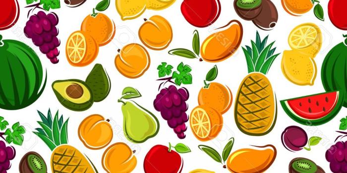 1560x1560 Photostock Vector Fruits Seamless Background Wallpaper With Vector