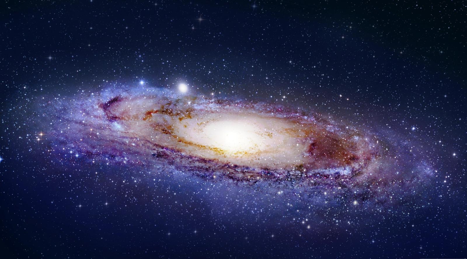 3840x2134 Milky Way Galaxy and the Andromeda Galaxy HD Wallpaper, Background