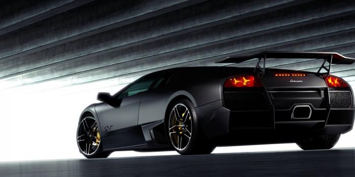 1920x1080 Black lamborghini back view hd wallpapers 1080p cars - WallpaperAsk