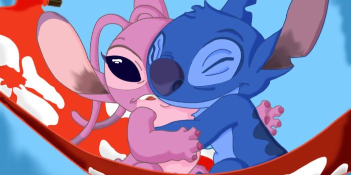 1024x812 Lilo and Stitch Angel and Stitch Vector Cartoon HD Wallpaper Image