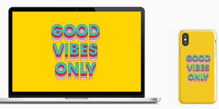1370x607 Good Vibes Wallpaper Design – Kinzie Madsen: Brand + Web Designer