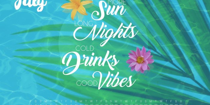 1920x1440 Good Vibes Only Wallpapers - July Desktop Wallpaper 2017 (#308829