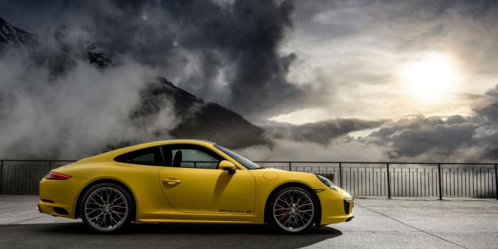 2560x1080 Download 2560x1080 Wallpaper Porsche 911 Carrera 4 S, Yellow Sports