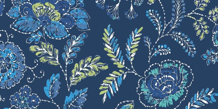 1000x1229 Tropez Floral by Albany - Dark Blue - Wallpaper - 24112