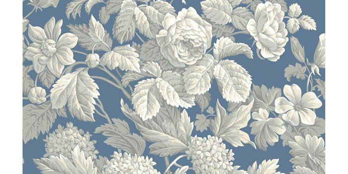 1500x1500 York Wallcoverings French Antique Floral Removable Wallpaper, Wedgwood  Blue/Gray/White