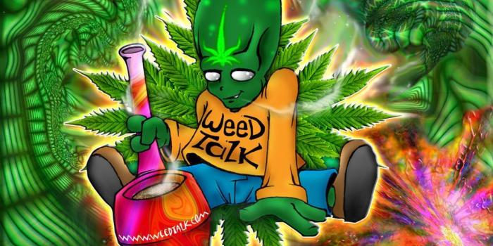 1024x768 Trippy Weed Wallpapers