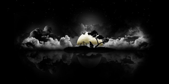 1920x1080 Dark moon wallpaper - SF Wallpaper