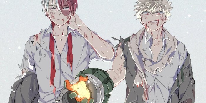 1920x1200 Shoto Todoroki & Katsuki Bakugo HD wallpaper download