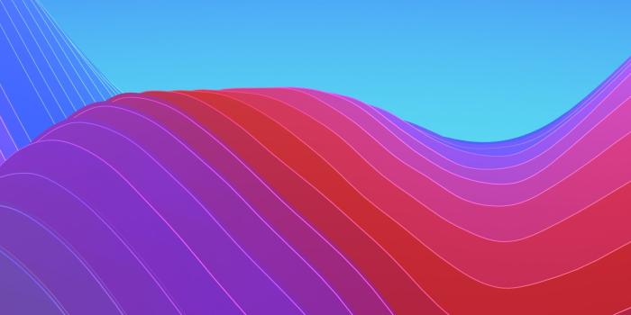 2248x2248 Download 2248x2248 wallpaper waves, abstract, gradient, ios 11