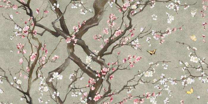 1100x1320 Plum Blossom Wallpaper, Kingdom Home | Milton & King