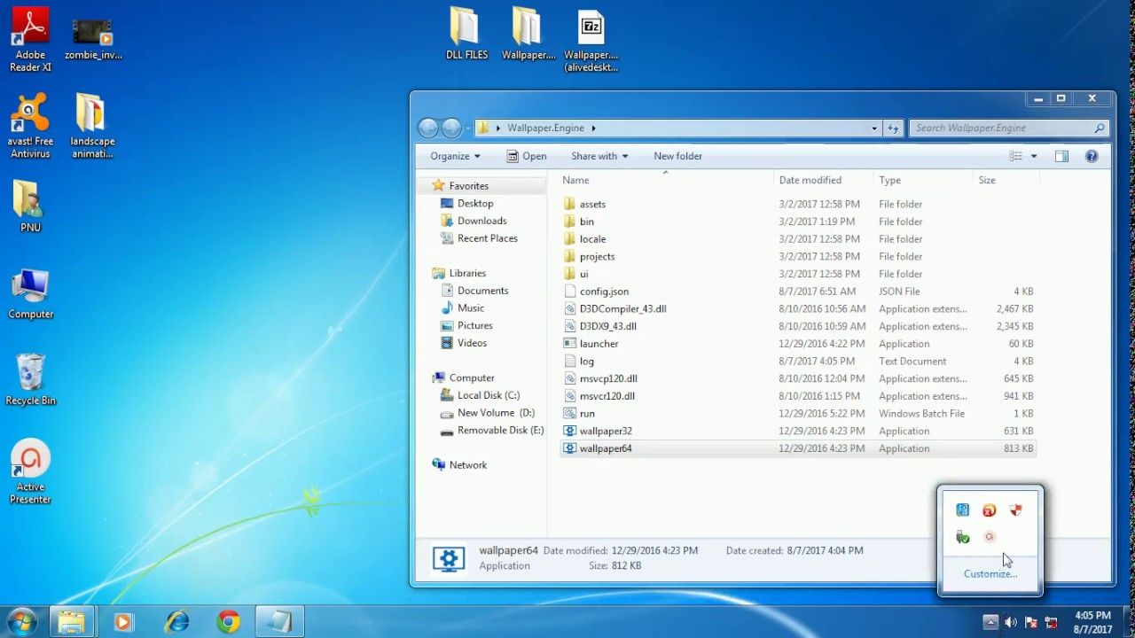 1280x720 Live Wallpaper Engine in Windows 7 64bit by Master Vir