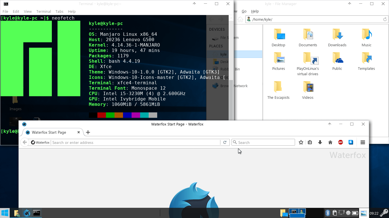 1366x768 XFCE] Windows 10 UI - Album on Imgur