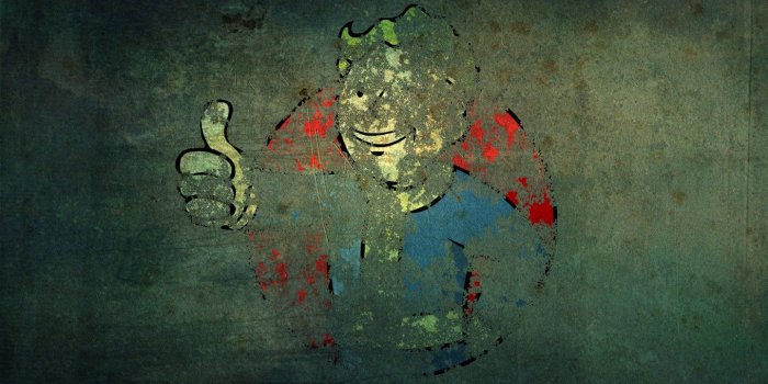 1440x900 Fallout: Tarnished Vault Boy Phone/Tablet Wallpaper • GamePhD
