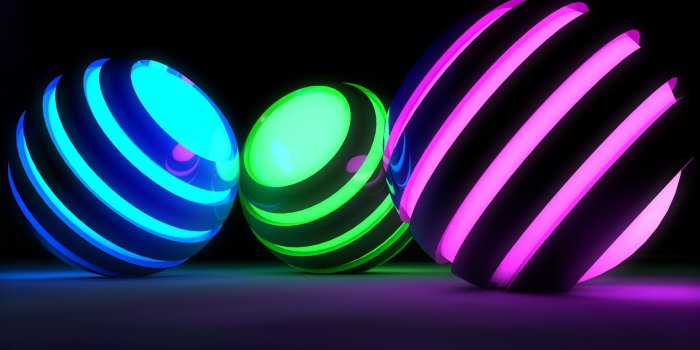 1920x1080 D Neon Weed Balls wallpaper