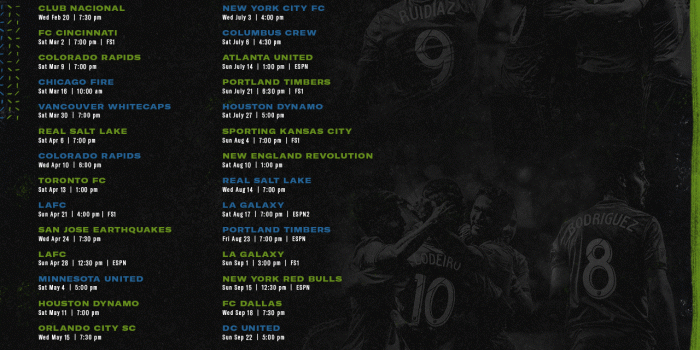 1280x1024 Sounders FC 2019 Schedule Wallpaper | Seattle Sounders FC