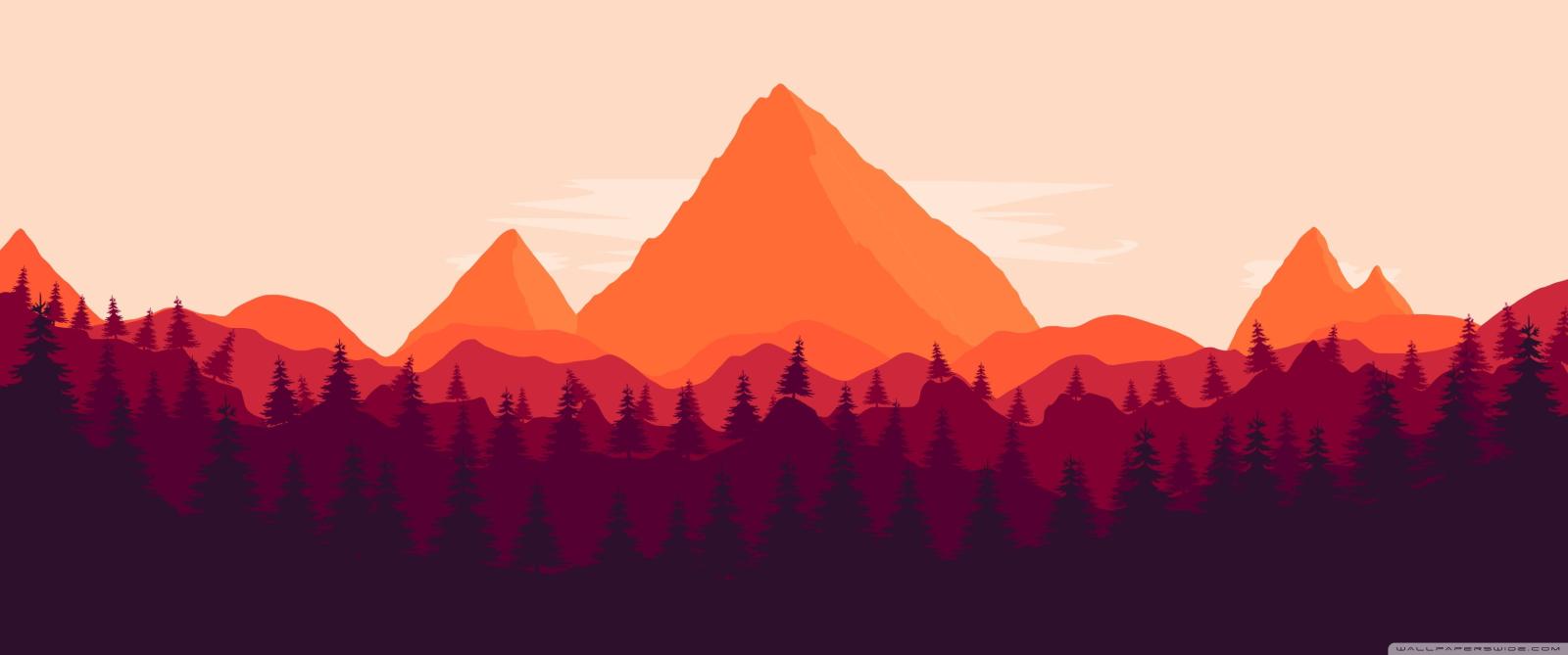 3440x1440 4k Firewatch Background | Warnerwave.com