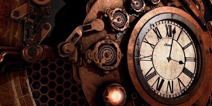 2647x1819 Download 2647x1819 Steampunk Clock, Arrows Wallpapers - WallpaperMaiden