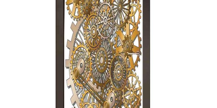 1000x1000 Amazon.com: Homesonne Clock 3D Murals Wall Stickers The Gears in The