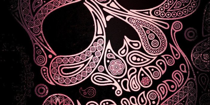 1024x1818 74+] Pink Skull Wallpaper on WallpaperSafari