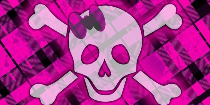 1024x768 free girly wallpaper for desktop | Download pink skull