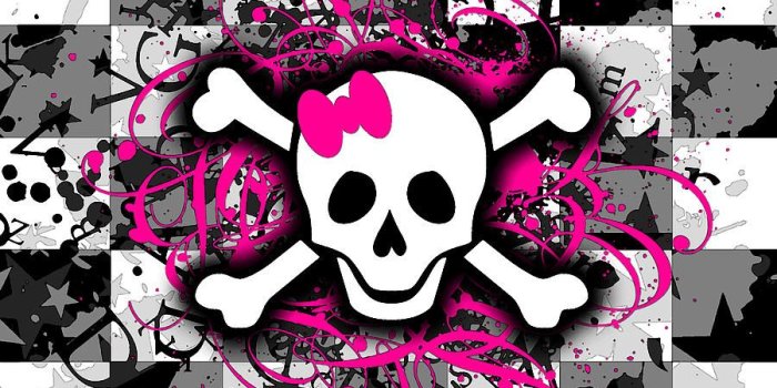 900x900 50+] Girly Skull Wallpaper on WallpaperSafari