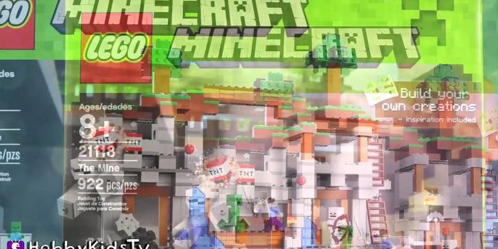 1920x1080 Minecraft Lego The Mine Steve Creeper! TNT HobbyFrog 21118 HobbyKidsTV