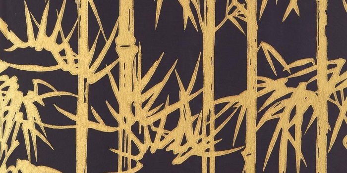 1000x1000 Farrow & Ball Bamboo Wallpaper - BP 2162 - Black / Gold | Decor Supplies