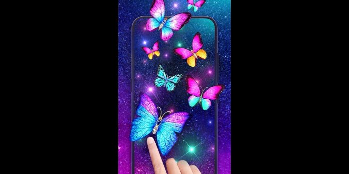 1280x720 Beautiful galaxy butterfly wallpaper for your phone