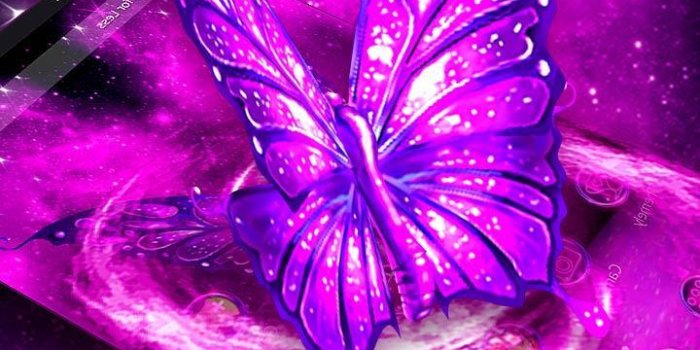 720x1280 3D Neon Galaxy Butterfly for Android - APK Download