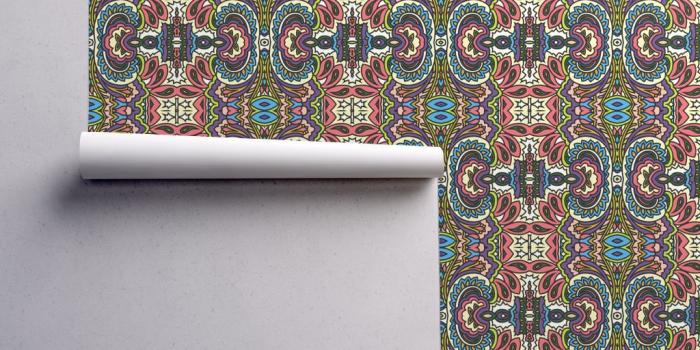 1024x1024 Pastel Paisley wallpaper - whimzwhirled - Spoonflower