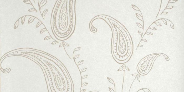 1200x1360 Majidah Cream Paisley Wallpaper