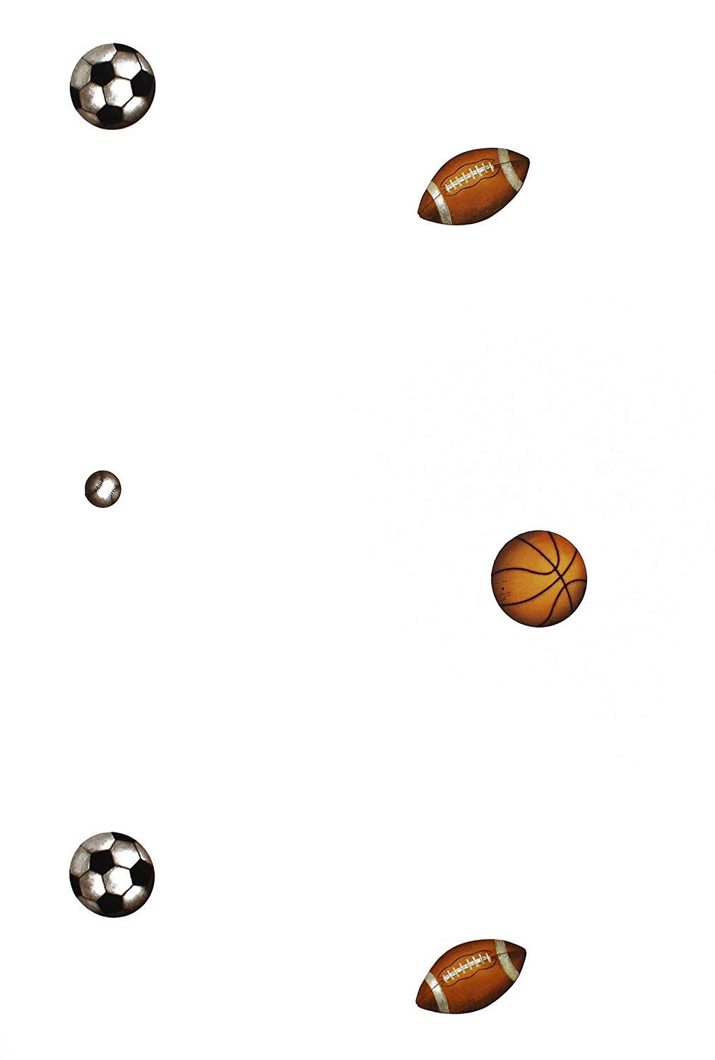 1012x1500 Amazon.com: Sports Balls Double Wallpaper Roll: Home & Kitchen