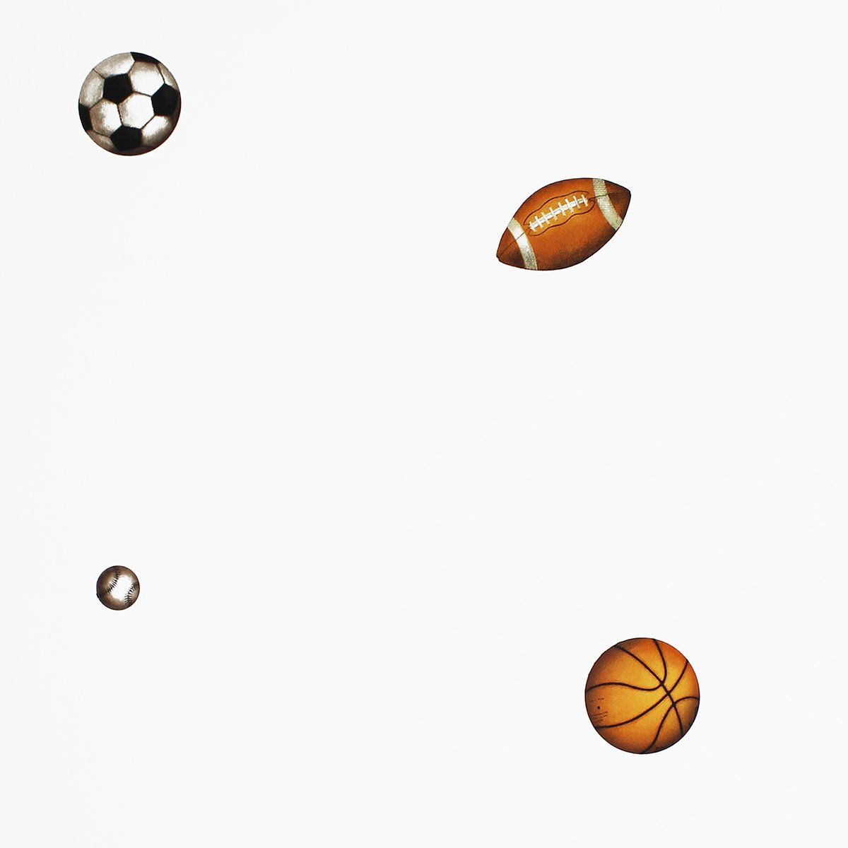 1200x1200 Sports Balls Wallpaper Double Rolls