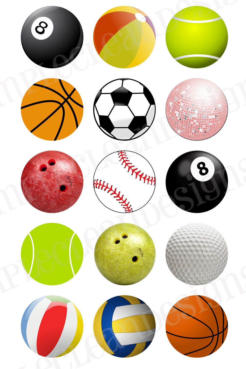 1000x1500 Sports Balls Collage (id: 67188) | BUZZERG