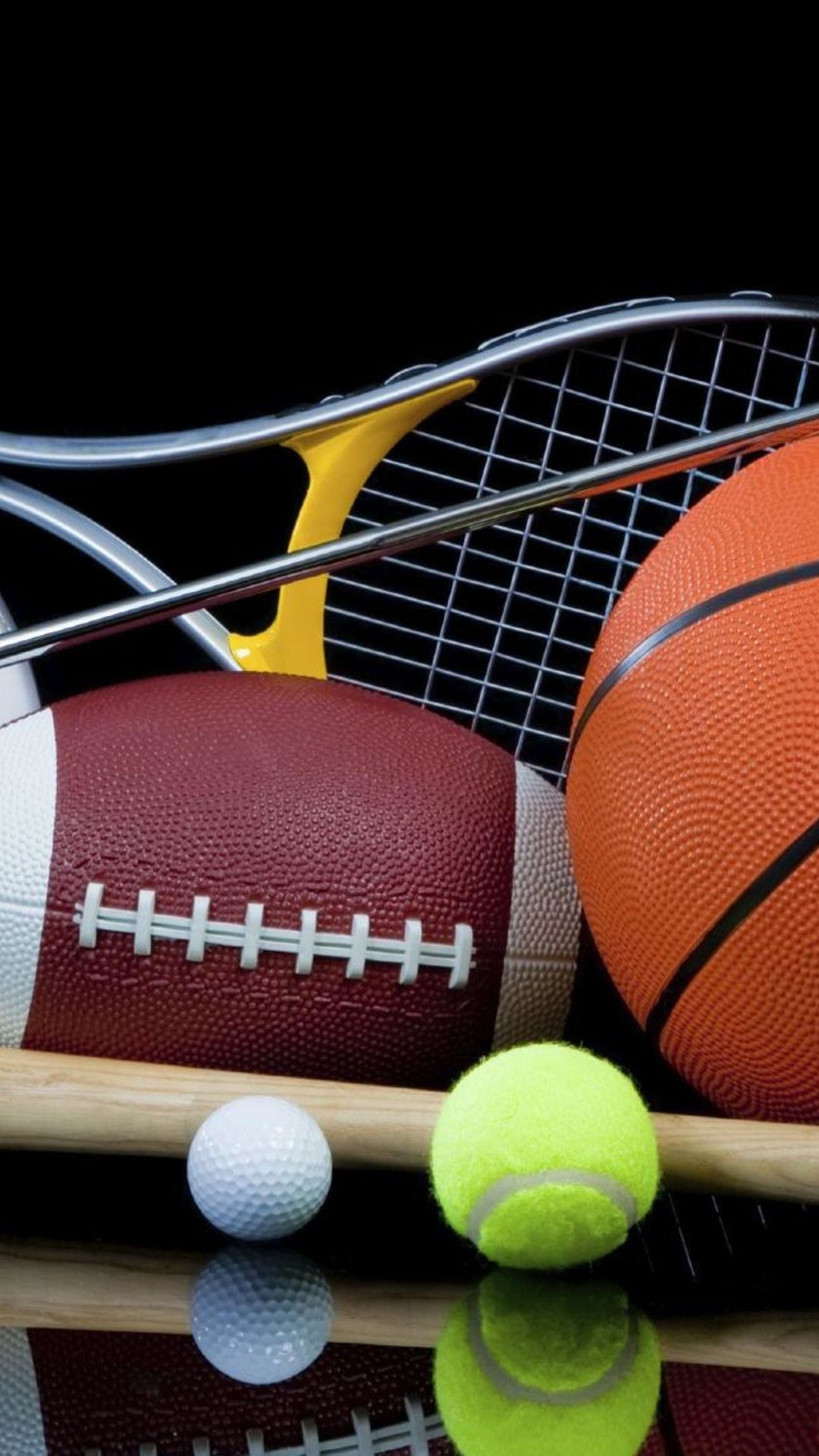 1080x1920 Balls from all sport - Do sport all the time- HD wallpaper